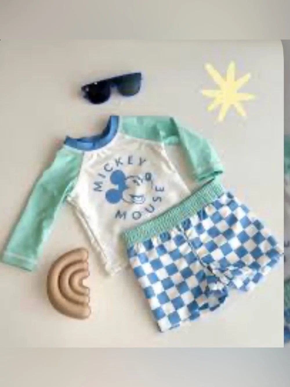 Set of 2 Disney Baby Mickey Mouse &Winnie  the Pooh Swim Set 6,9M Swim set